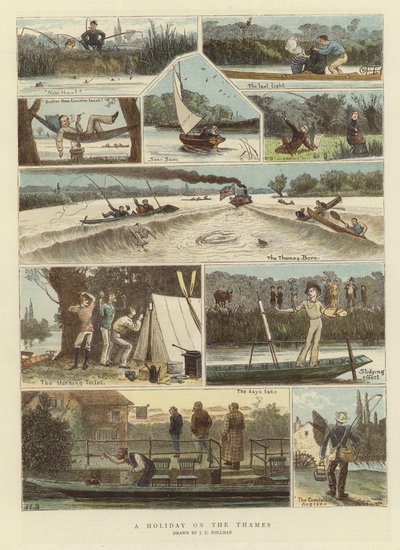 テムズ川の休日 作： John Charles Dollman