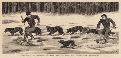ブリティッシュコロンビアのクリスマス、お祭りを逃した様子 作： John Charles Dollman