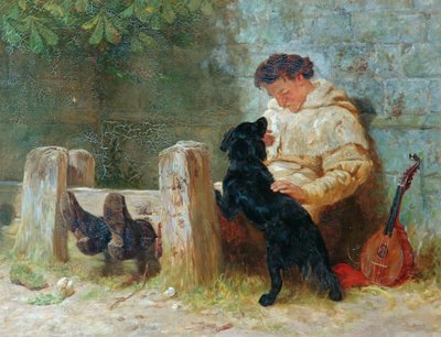 彼の唯一の友達、1875 作： John Charles Dollman