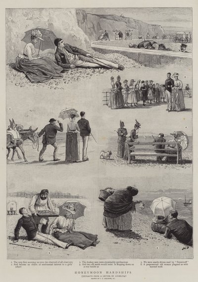 ハネムーンの困難 作： John Charles Dollman