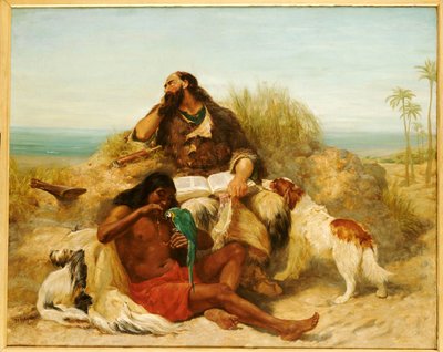 ロビンソンクルーソーと彼の男の金曜日 作： John Charles Dollman