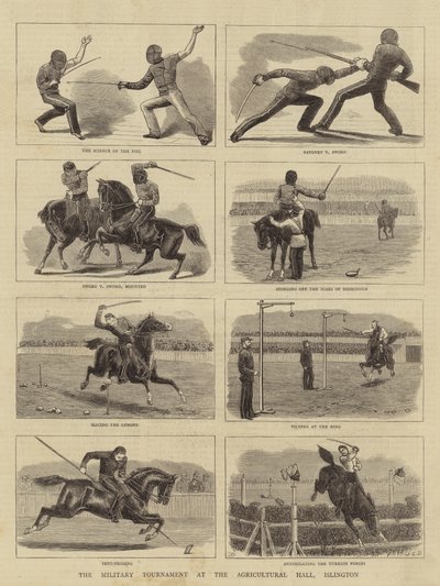 イズリントン農業ホールでの軍事トーナメント 作： John Charles Dollman