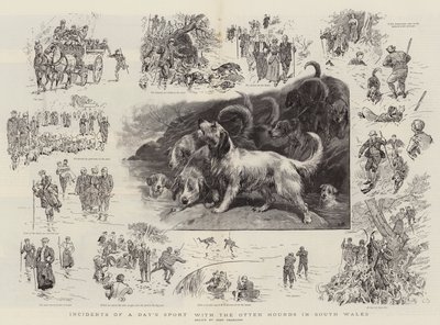 南ウェールズのカワウソハウンドとの一日のスポーツの事件 作： John Charlton