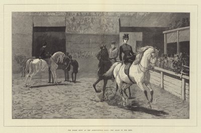 農業ホールでの馬ショー、リングのアラブ人 作： John Charlton