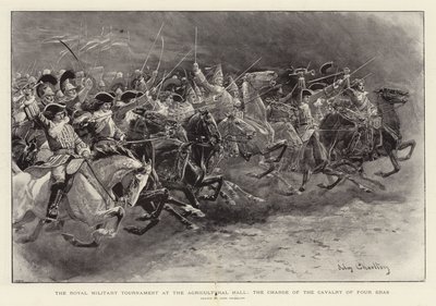 農業ホールでの王立軍事大会、4つの時代の騎兵隊の担当 作： John Charlton