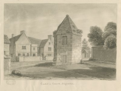 Cannock Town - Conduit: sepia drawing 作： John Chessell Buckler