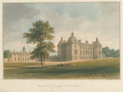 ノーフォーク-ホートンホール、1826年 作： John Chessell Buckler