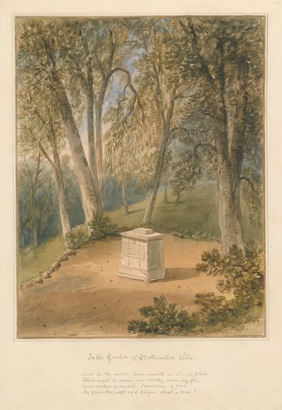 サマセット-Batheaston Villa Garden、1827 作： John Chessell Buckler