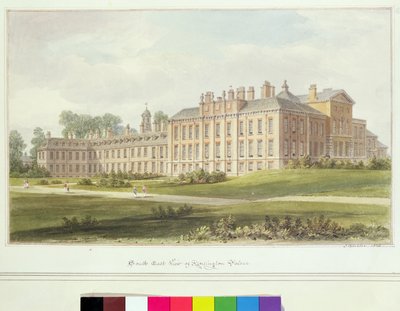 ケンジントン宮殿のサウスイーストビュー、1826年 作： John Chessell Buckler