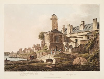 パリ、消防車、ベルサイユ、パリ、サンドニのイラスト、パブ。 1809（アクアチント） 作： John Claude Nattes