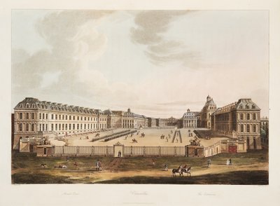 入口、ベルサイユ、パリ、サンドニのイラスト、パブ。 1805（アクアチント） 作： John Claude Nattes