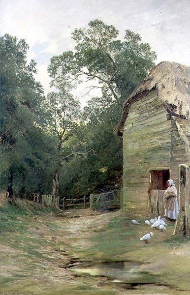 サリーのファームヤード 作： John Clayton Adams