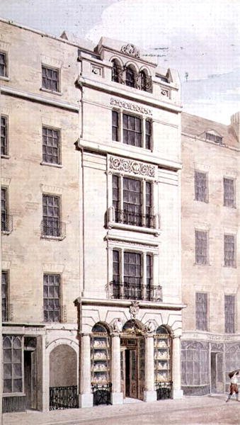 Rundell、Bridge and Rundell、32 Ludgate Hill、1826（紙にトイレ） 作： John Clement Meade