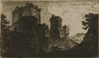 南西から見たボースウィック城 作： John Clerk of Eldin