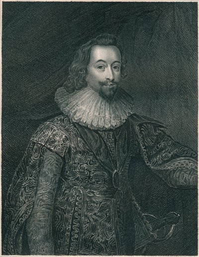 ジョージヴィリエ、バッキンガム公、1620年代、19世紀初頭から中期。 作： John Cochran