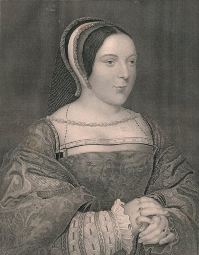 マーガレットチューダー。スコットランドの女王、c1525、19世紀初頭から中期。 作： John Cochran