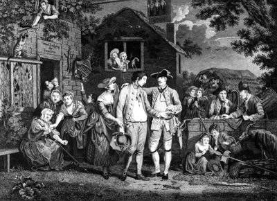 ジョンゴールダー、1769年に刻まれた募集兵士 作： John Collet