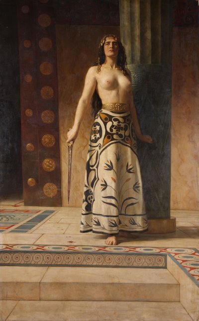 Clytemnestra、1914年頃（キャンバスに油彩） 作： John Collier