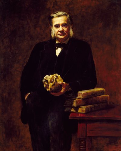 トーマス・ハクスリー (1825-95) 1883 (キャンバスに油彩) 作： John Collier