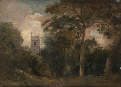 森の中の教会 作： John Constable