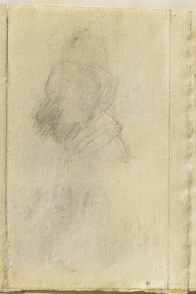 プロフィールの男の頭 作： John Constable