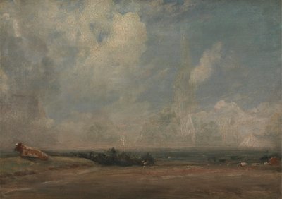 ハムステッド・ヒースからの眺め (?) 作： John Constable