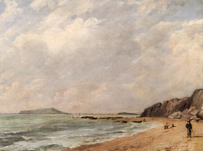 ドーセット州オズミントン湾からポートランド島方面を望む 作： John Constable
