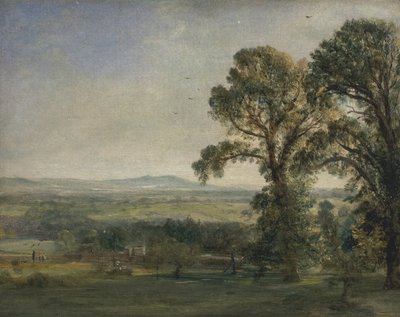 バードン・ヒル、コレオトン・ホール、1823年頃。 作： John Constable