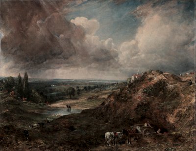 ブランチ ヒル ポンド、ハムステッド 作： John Constable
