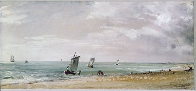 ブライトンビーチ（油彩・キャンバス 作： John Constable