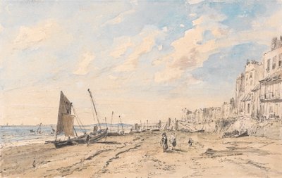 西を望むブライトンビーチ 作： John Constable