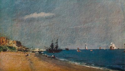 1824年、コリアーズと一緒にブライトンビーチ 作： John Constable