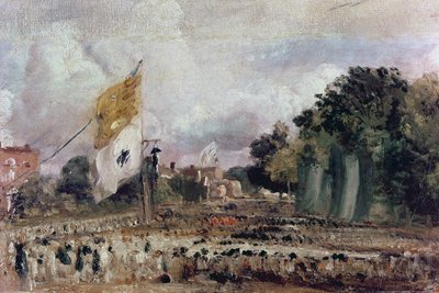 1814年の東バーホルトでの1814年の平和の祝典 作： John Constable