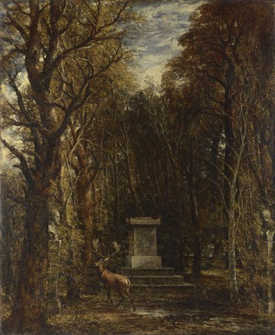 ジョシュアレイノルズ卿の記念碑への慰霊碑、1833-1835 作： John Constable