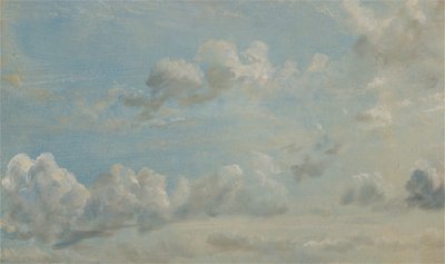 雲の研究、1822 年。 作： John Constable