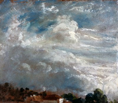 クラウド・スタディ木々の水平線 作： John Constable