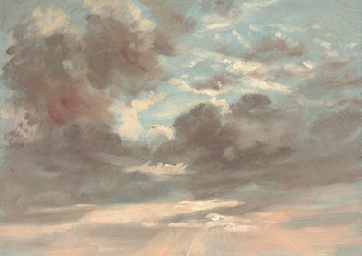 雲の研究: 嵐の夕焼け 作： John Constable