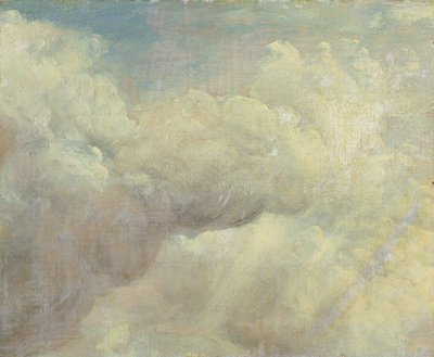 雲の研究、c.1821（キャンバスに油彩） 作： John Constable
