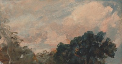 Estudo de nuvens com árvores 作： John Constable