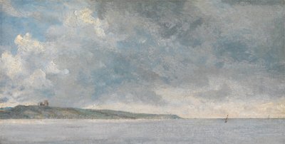 崖のある海岸の風景、カリフォルニア州。 1814年。 作： John Constable