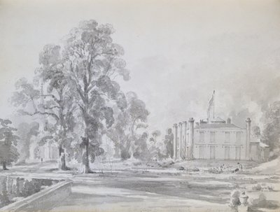 ジョージボーモント卿の家（ペンアンドウォッシュ）のレスターシャー州コールトンホール 作： John Constable