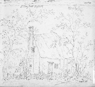 東バーホルトのコテージ（デッサン） 作： John Constable
