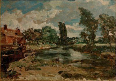 ロックから見たフラットフォード・ミル 作： John Constable