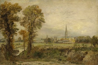 ソールズベリー大聖堂の遠景、1821 作： John Constable