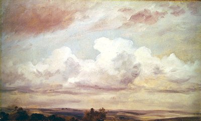 広大な風景（油彩・キャンバス） 作： John Constable