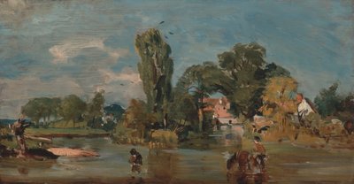 フラットフォード・ミルは1810年から1811年の間に作られました。 作： John Constable