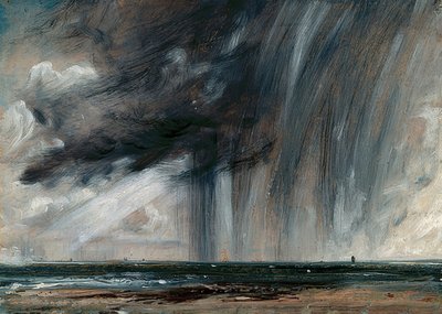 海の雷雨。 1824-26年頃 作： John Constable