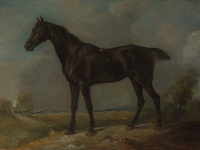 ゴールディング・コンスタブルの黒馬 作： John Constable
