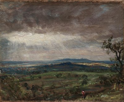 ハムステッド・ヒース、ハローに向かって見る、1821年頃 作： John Constable
