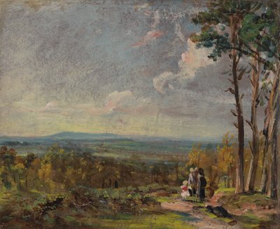 ハローの方を向いているハムステッド・ヒース 作： John Constable